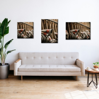 Fotocanvas vintage slangen