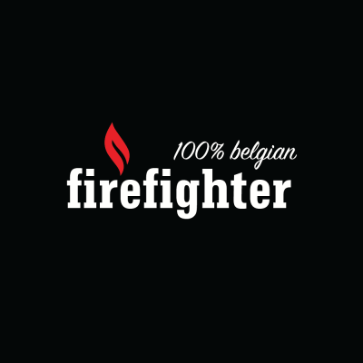 Hoodie belgian firefighter - zwart/navy