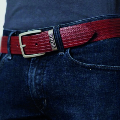 Bendl vegan unisex riem red flash