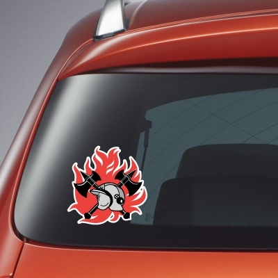 Sticker brandweer logo
