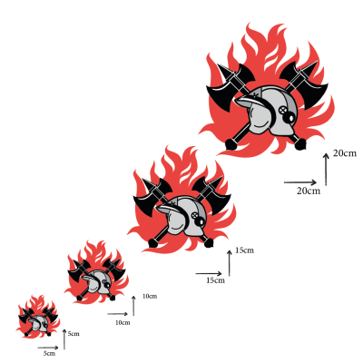 Sticker brandweer logo