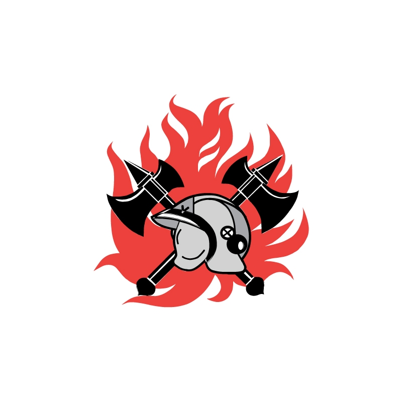 Sticker brandweer logo