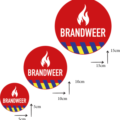 Sticker brandweer