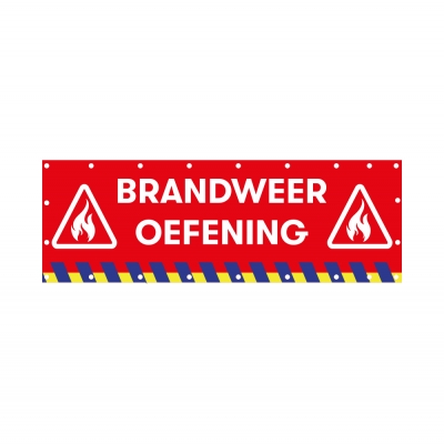 Banner brandweer oefening